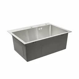 Кухонна мийка Platinum Handmade 58x43 нержавійка (сифон круглий 3.0/0.8) - мініатюра 4