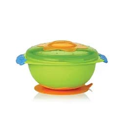 Тарілка Nuby Відліт! Посуд! на присосці з кришкою, зелений (5322grn)