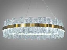 Люстра стельова LED LUXON Diasha 828/800BR, 90W, хром, 4950 лм, регульована висота, для кухні та інтер'єру - мініатюра 2