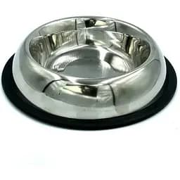 Миска для собак Lucky Star Belly нековзна 25 см 2.05 л срібляста (SWT 2304-6)