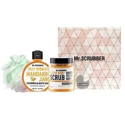 Подарунковий набір Mr.Scrubber Mandarin: Цукровий скраб 300 г + Гель для душу 300 мл + Мочалка Хмаринка - мініатюра 2