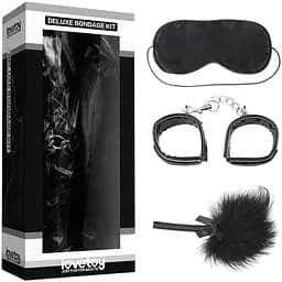 BDSM набор Lovetoy Deluxe Bondage Kit 3 шт. черный