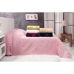 Простыня-покрывало Belizza махровая бамбуковая 200х220 см розовая 000229808