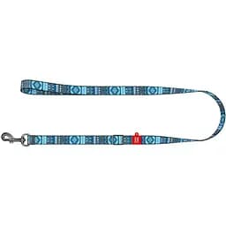 Повідець для собак Waudog Nylon Етно синій, 122х1 см, різнокольоровий - мініатюра 2