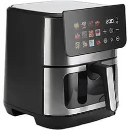 Аерофритюрниця Domotec MS-3224 сенсорне управління приготування з мінімальною кількістю масла LED-дисплей 4500 Вт Чорний