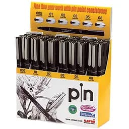 Дисплей с 60 лайнерами Uni PiN Fine Line черный (PIN-200/5D)