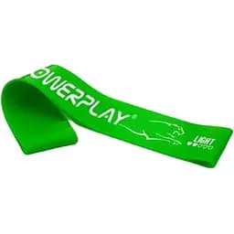 Гумка для фітнесу PowerPlay 4113 Mini Power Band (стрічка-еспандер) 0.6 мм Зелена (опір 1-5 кг) (PP_4113_Green)