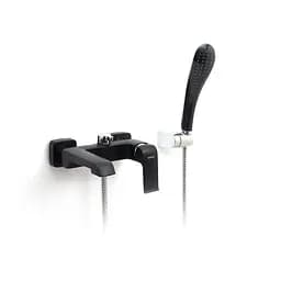 Смеситель для ванны короткий литой гусак черный Ø35 Gappo Aventador 1/8 G3250 Черный матовый