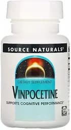 Вінпоцетин Source Naturals Vinpocetine 10 mg, 60 таблеток для покращення кровообігу мозку