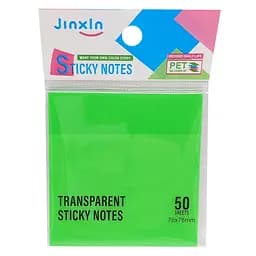 Прозрачные стикеры для заметок Р71-1, 50 листов, 76 х 76 мм Зеленый