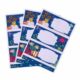 Шкільні етикетки Apli Kids Океан 81х36 мм 9 шт. (18433) - мініатюра 2