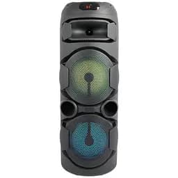 Портативная Bluetooth колонка ZQS2801 с микрофоном, пультом и RGB-подсветкой 60Вт 2х8"