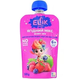 Набор пюре фруктовое Elfik Magic Ягодный микс 100 г 9 шт.