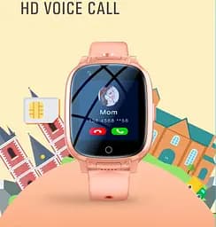 Годинник телефон для дітей Lemfo T93 з SIM картою, GPS трекером, подвійною HD камерою та прослуховуванням До 7 днів роботи Чорний - мініатюра 3