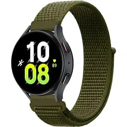 Ремінець нейлоновий на липучці для смарт-годинника BeWatch Samsung 22 мм Оливковий (1021336.2UW)