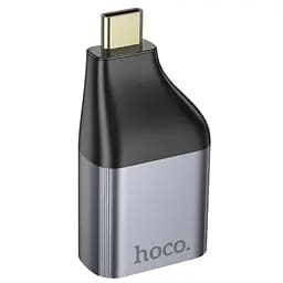 Адаптер перехідник Hoco UA34 Type-C to VGA metal grey - мініатюра 3