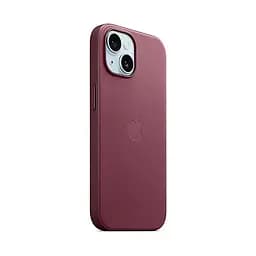 Чехол для Apple iPhone 15 Plus, FineWoven Case with MagSafe, бордовый, защитная накладка из материала FineWoven, противоударный, для iPhone, защита всего корпуса, поддержка беспроводной зарядки и MagSafe, (ARM71979) - мініатюра 2