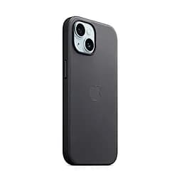 Чехол для Apple iPhone 15 Plus, FineWoven Case with MagSafe, черный, защитная накладка из материала FineWoven, противоударный, для iPhone, защита всего корпуса, поддержка беспроводной зарядки и MagSafe, (ARM71977) - мініатюра 2