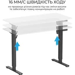 Комп'ютерний ігровий стіл OfficePro ODE1260WB White/Black [124833] - мініатюра 3