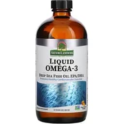 Омега-3 Nature's Answer Liquid Omega-3 Deep Sea Fish Oil EPA/DHA апельсиновий смак 480 мл