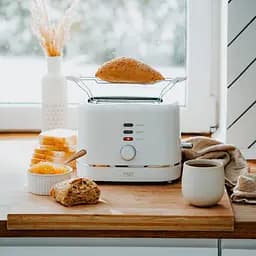 Тостер Adler AD 3224 white 850Вт/2 відділення/7 режимів підсмажування/розморожування/підігрів булок (AD3224W) - мініатюра 4