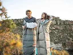 Спальник Naturehike M300 (CNK2350WS023) +6°C - з капюшоном - лівий - сірий - мініатюра 11