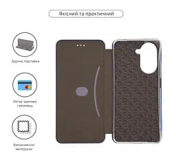 Чехол-книжка для Xiaomi Redmi A5 4G (UA), G-Case, синий, кожаный чехол-книжка из экокожи (PU) и TPU, с магнитом, с подставкой и вместительным кардхолдером, противоударный, защита всего корпуса, ArmorStandart (ARM85941) - мініатюра 3
