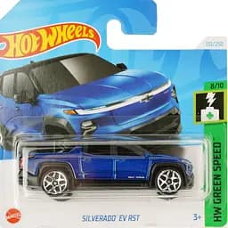 Базовая машинка Hot Wheels HW Green Speed Silverado EV RST синяя (5785)