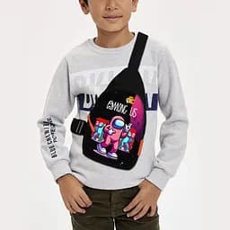 Сумка через плечо детская Among Us 29х17 см сумка слинг для мальчика (02030)