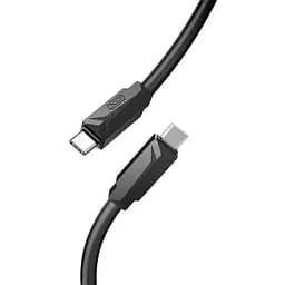 Кабель XO NBQ233B Type-c to TYPE-C 60W Data Cable Чорний