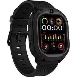 Детские смарт-часы Lemfo T70 S с 4G прослушкой видеозвонком и GPS-трекером Черный