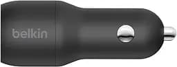 Автомобильное зарядное устройство 24Вт 2хUSB-A черный Belkin teh0018827