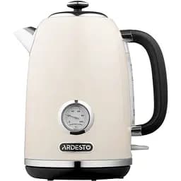 Електрочайник Ardesto EKL-F410BG, Beige, 2200 Вт, 1.8 л, дисковий, індикатор роботи, корпус нержавіюча сталь, захист від перегріву та автоматичне відключення при відсутності води