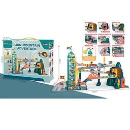 Автотрек трек іграшковий машинки, лев-тунель, дорожні знаки 5503A