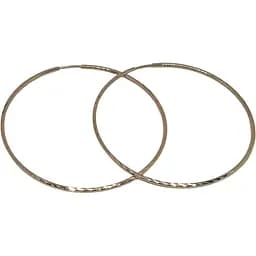 Золоті сережки-кільця Sova jewelry house з алмазною гранню. 2008007101