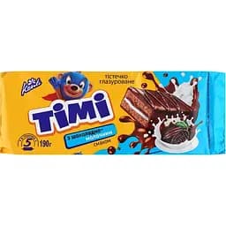 Пирожное глазированное Konti Тими с шоколадно-молочным вкусом 190 г 