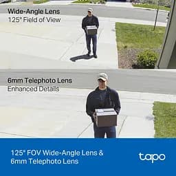 Камера IP з подвійним об'єктивом Tapo C246D 3MP N300 microSD motion detection TP-Link teh0015991 - мініатюра 4