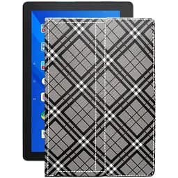 Чехол StatusCASE из экокожи для планшета Lenovo Tab E10 TB-X104L Клеточки