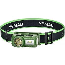 Налобный фонарь YEMAO YM‐T614 яркий легкий с USB‐C зарядкой