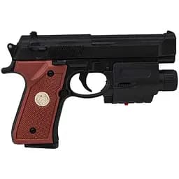 Пістолет механічний на кульках 757-1, з лазерним прицілом, у пакеті