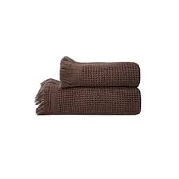 Рушник Lotus Home - Rius dark brown темно-коричневий 90x170 - мініатюра 7
