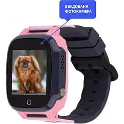 Smart Watch AmiGo GO008 MILKY GPS Wi-Fi Pink UA UCRF - мініатюра 2