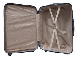 Валіза середня M ABS-пластик Milano bag 004 66×44×28,5см 75л Срібна - мініатюра 4