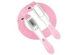 Скоростная скакалка со счетчиком EasyFit белый-розовый (EF-1916-WP)