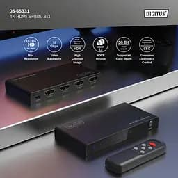Відеокомутатор Digitus UHD HDMI (INx3 – OUTx1), 4K - мініатюра 8