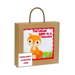 Велика м'яка книга-пищалка "Руде кошеня" Книжковий хмарочос 823482 англійською