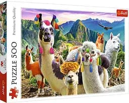 Набор Пазлы - (500 элм.) - "Ламы"