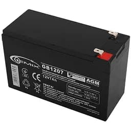 Батарея для ДБЖ Gemix GB1207 12В 7А black 151х65х94 мм
