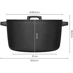Каструля чавунна Fiskars Folken 6 л (1075697) - мініатюра 4