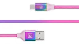 Кабель REAL-EL Premium USB - USB Type-C (M/M), 1 м, Rainbow (EL123500050) - мініатюра 3